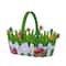 12.25" Easter Grass Bunny Felt Basket by Creatology™